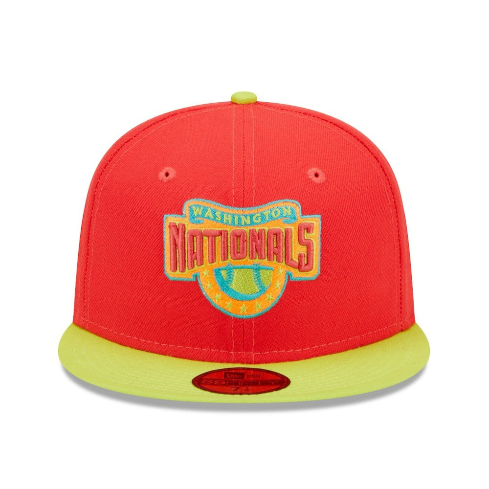 Washington Nationals New Era 2008 Inaugural Season  Lava Highlighter Combo 59FIFTY Fitted Hat - MLB