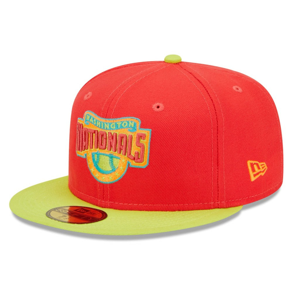 Washington Nationals New Era 2008 Inaugural Season  Lava Highlighter Combo 59FIFTY Fitted Hat - MLB