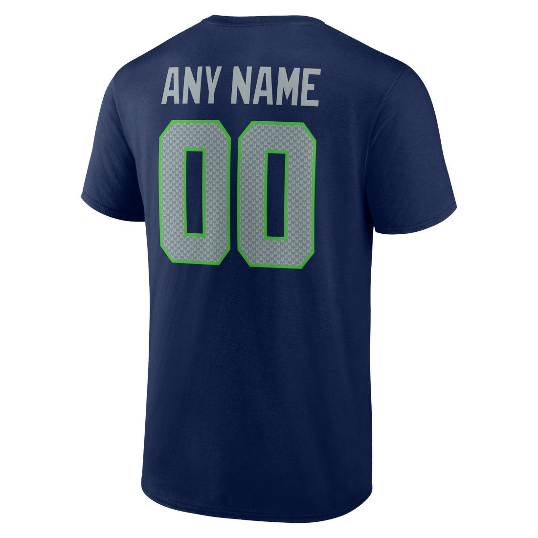 Seattle Seahawks Team Authentic Personalized Name & Number T-Shirt College Navy | NFL