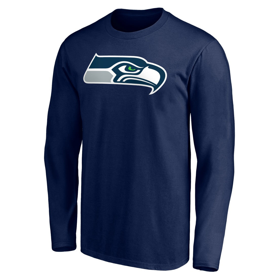 Seattle Seahawks Team Authentic Personalized Name & Number Long Sleeve T-Shirt College Navy | NFL