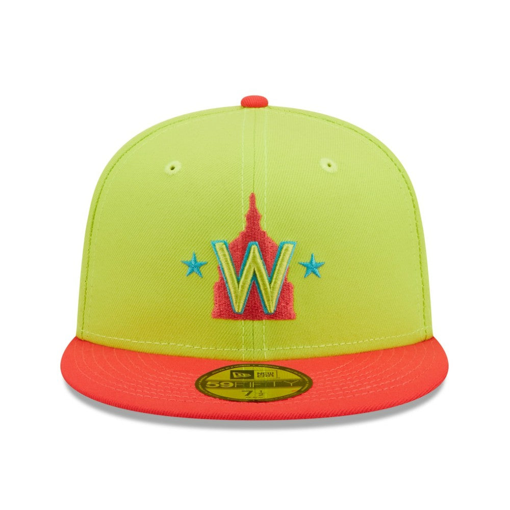 Washington Nationals New Era 2008 Inaugural Season Cyber Highlighter 59FIFTY Fitted Hat - MLB