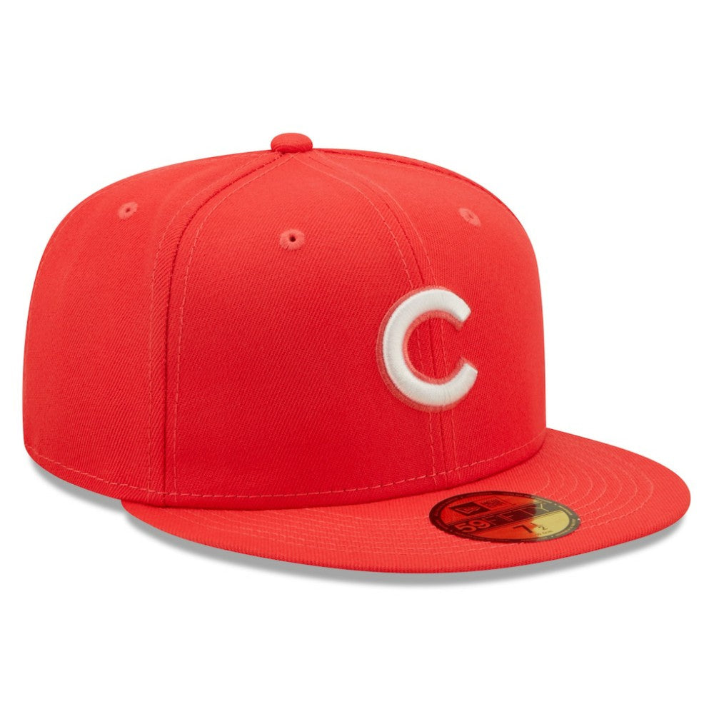 Chicago Cubs New Era Lava Highlighter Logo 59FIFTY Fitted Hat - MLB