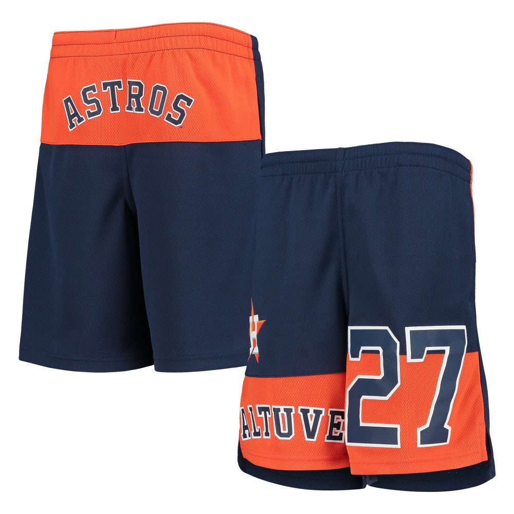 Jose Altuve Houston Astros Youth Pandemonium Name & Number Shorts - MLB