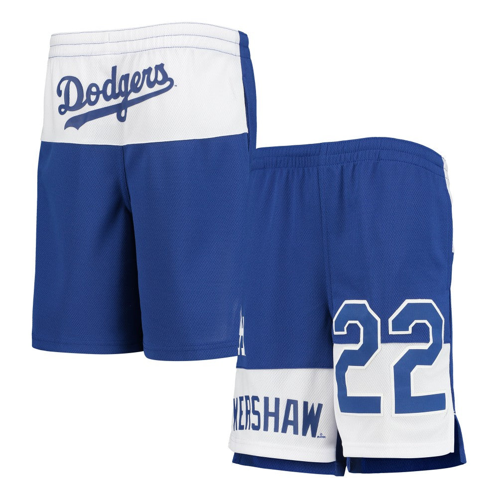 Clayton Kershaw Los Angeles Dodgers Youth Pandemonium Name & Number Shorts - MLB