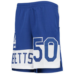Mookie Betts Los Angeles Dodgers Youth Pandemonium Name & Number Shorts - MLB