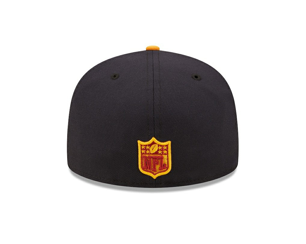 Cleveland Browns New Era 60th Anniversary 59FIFTY Fitted Hat Navy/Gold | NFL