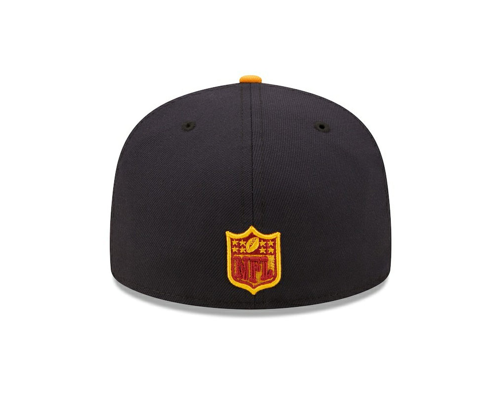 Cleveland Browns New Era 60th Anniversary 59FIFTY Fitted Hat Navy/Gold | NFL