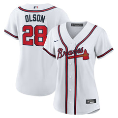 Matt Olson Atlanta Braves Nike Women's Home Replica Player Jersey - MLB