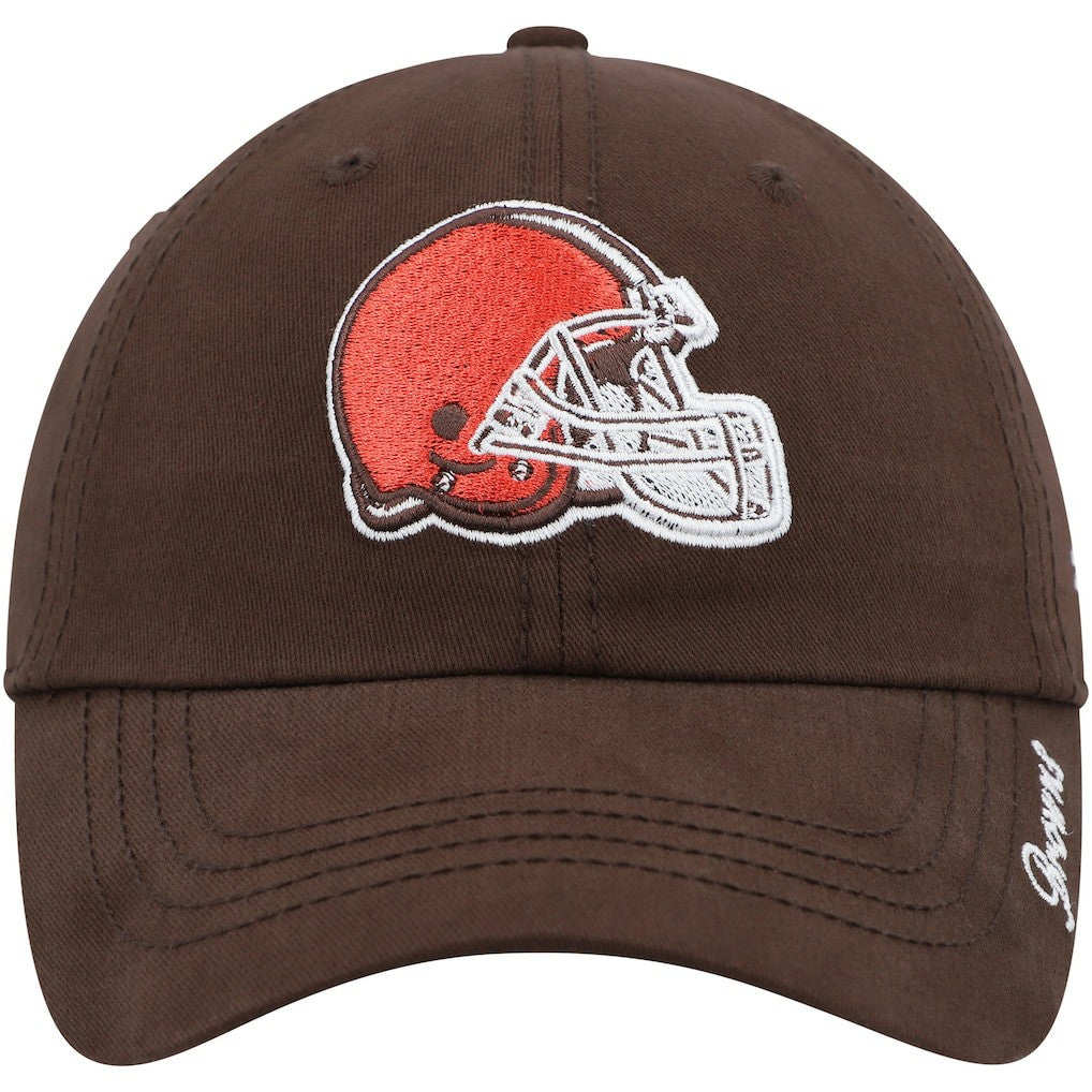 Cleveland Browns '47 Women's Miata Clean Up Primary Logo Adjustable Hat Brown | 47 brand
