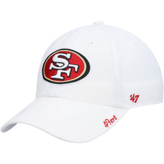 San Francisco 49ers '47 Women's Miata Logo Clean Up Adjustable Hat White | 47 brand