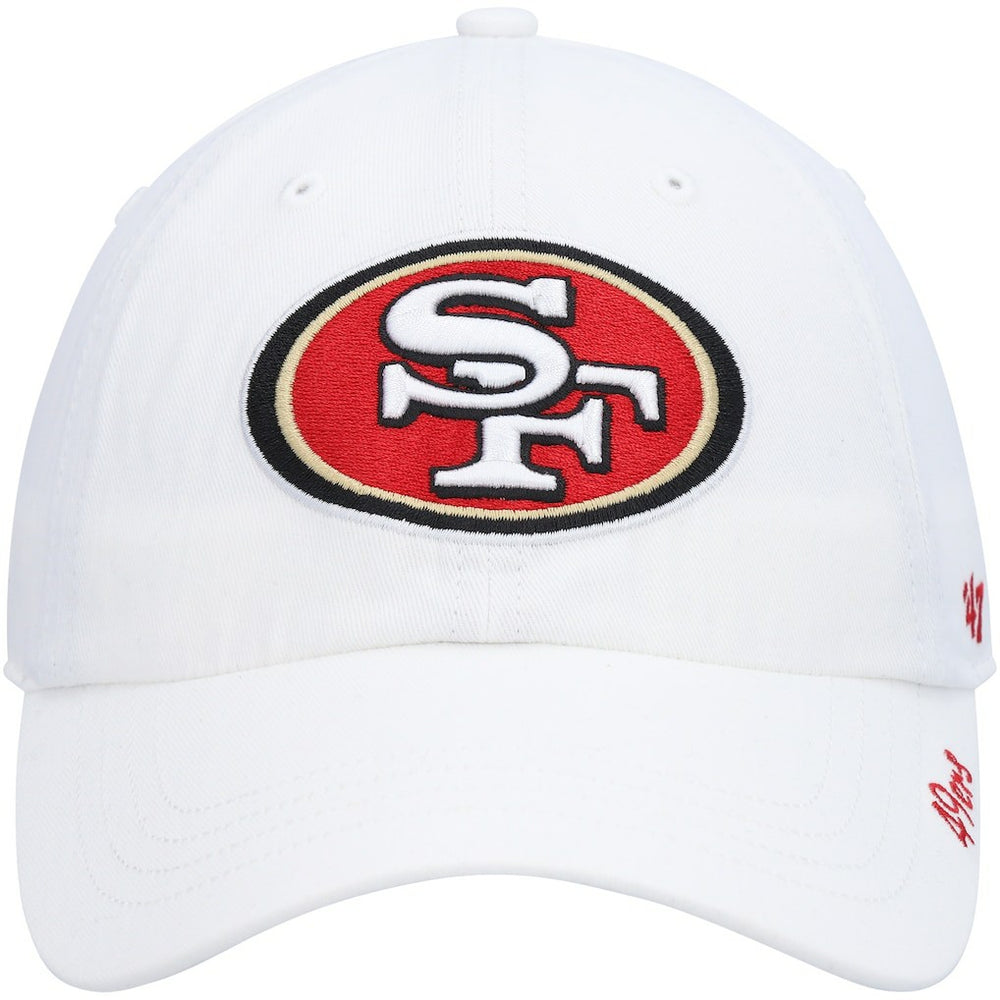 San Francisco 49ers '47 Women's Miata Logo Clean Up Adjustable Hat White | 47 brand