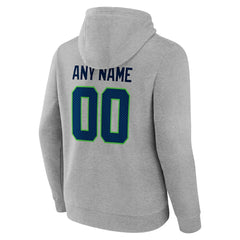 Seattle Seahawks Team Authentic Custom Pullover Hoodie Heathered Gray | NFL
