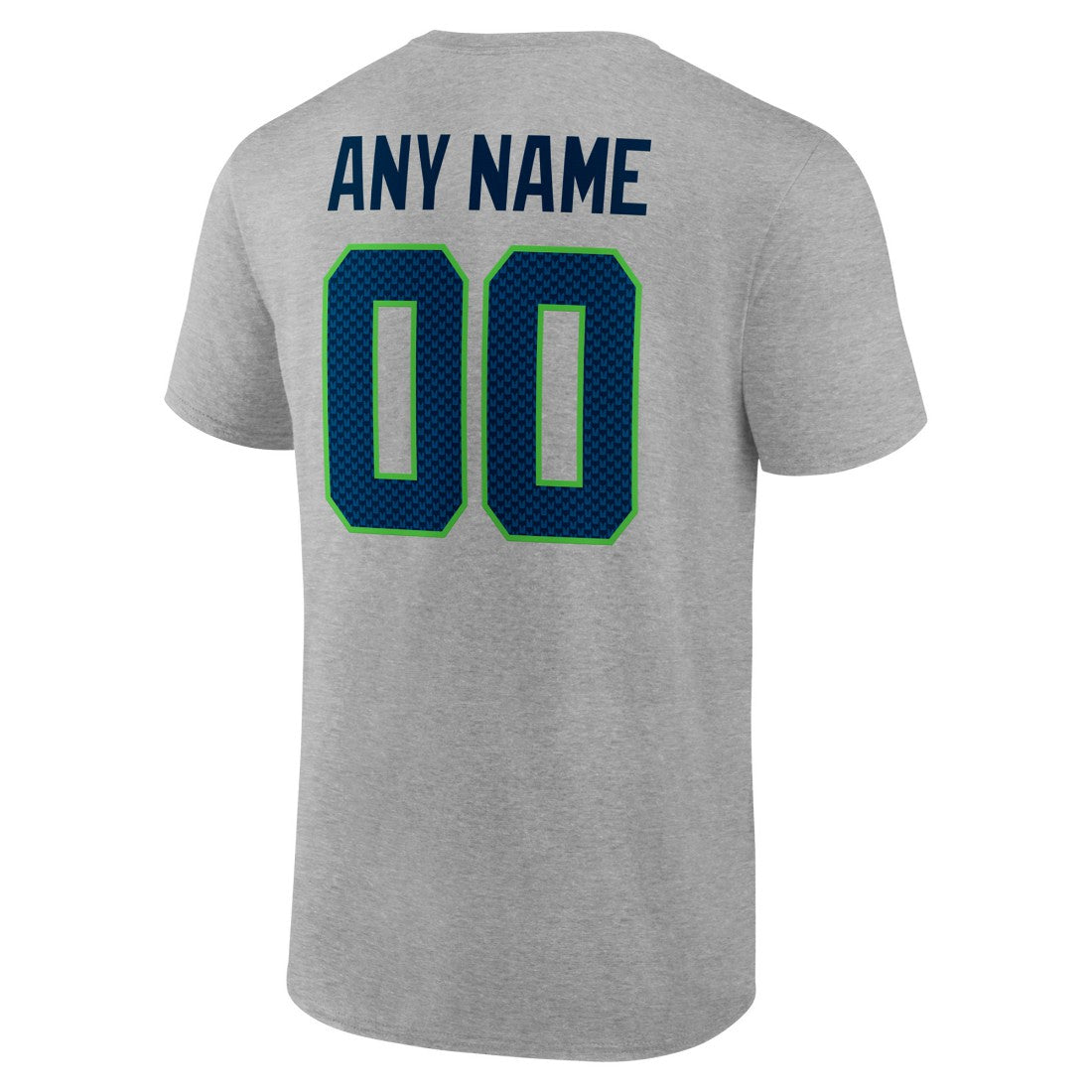 Seattle Seahawks Team Authentic Custom T-Shirt Heathered Gray | NFL