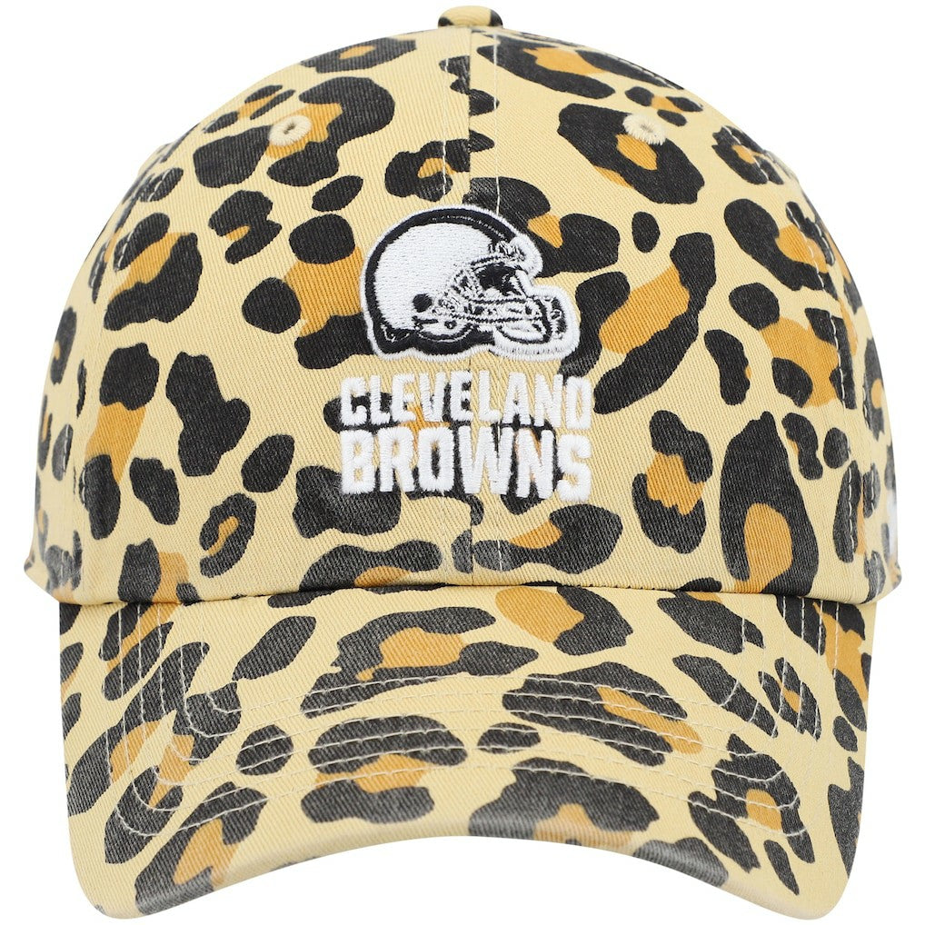 Cleveland Browns '47 Women's Bagheera Clean Up Allover Adjustable Hat Tan | 47 brand