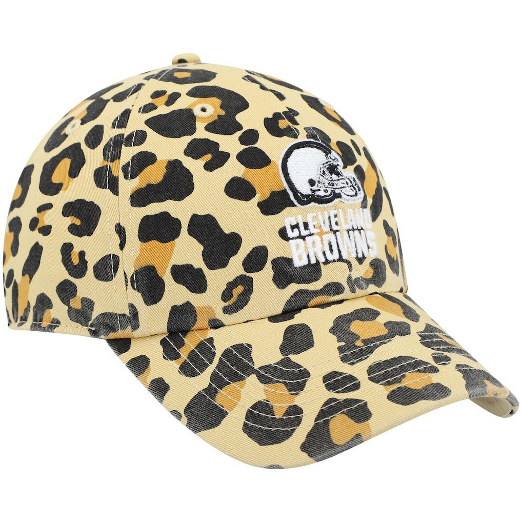 Cleveland Browns '47 Women's Bagheera Clean Up Allover Adjustable Hat Tan | 47 brand