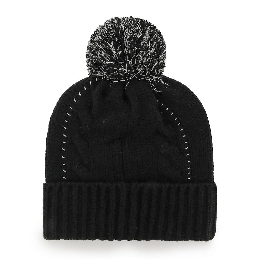 New Orleans Saints '47 Women's Bauble Cuffed Knit Hat with Pom Black | 47 brand