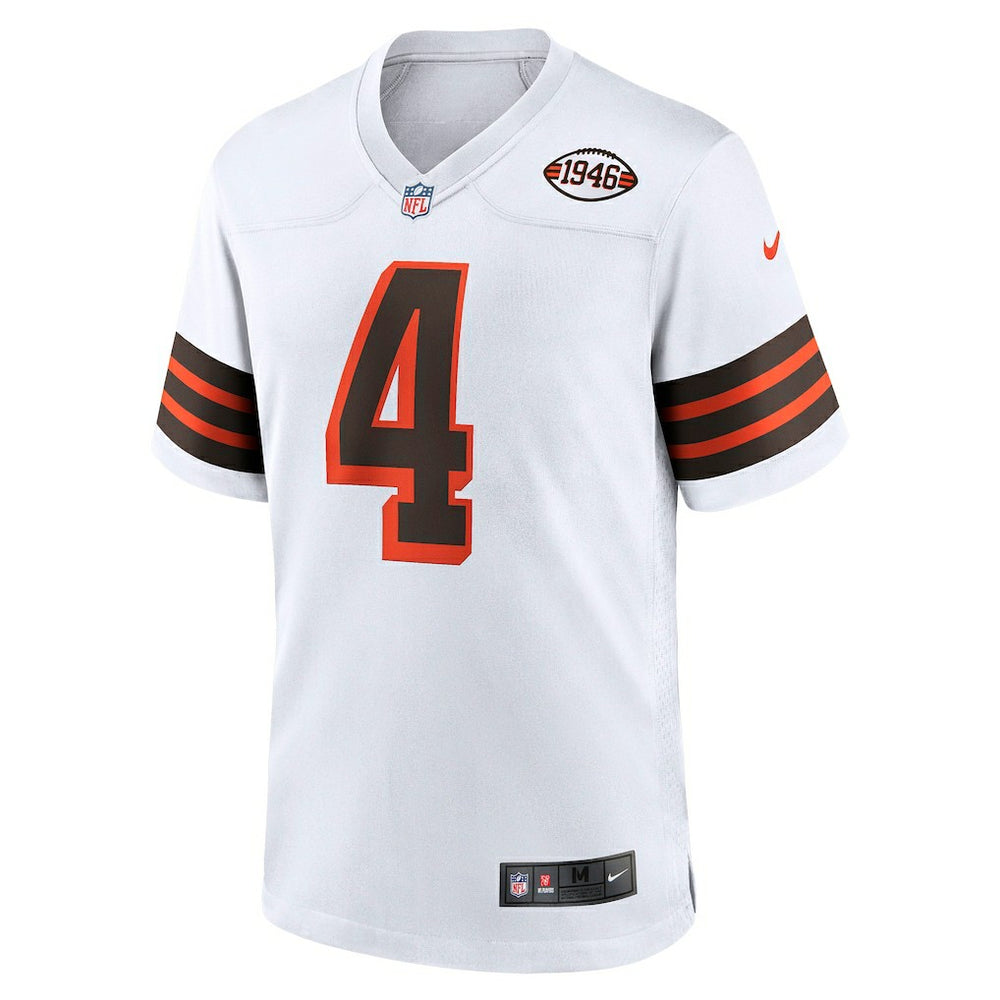 Deshaun Watson Cleveland Browns Alternate Game Jersey White | Nike for Sale