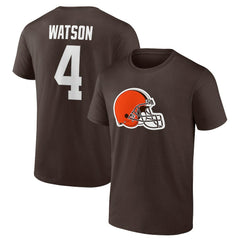Deshaun Watson Cleveland Browns Player Icon Name & Number T-Shirt Brown | Fanatics