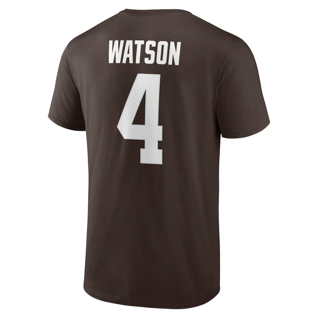 Deshaun Watson Cleveland Browns Player Icon Name & Number T-Shirt Brown | Fanatics