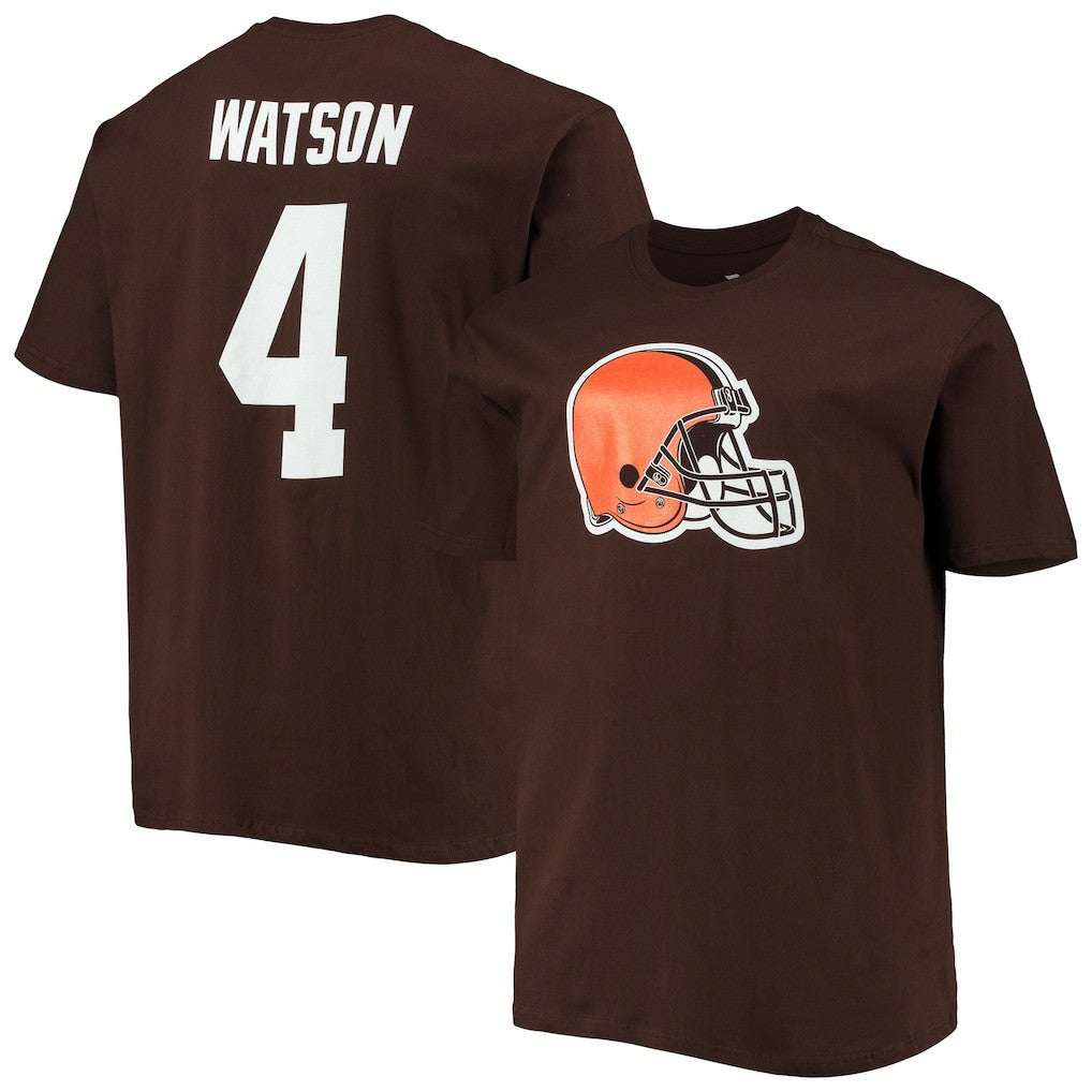 Deshaun Watson Cleveland Browns Big & Tall Player Name & Number T-Shirt Brown | Fanatics