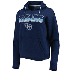 Tennessee Titans '47 Women's Color Rise Kennedy Notch Neck Pullover Hoodie Navy | 47 brand