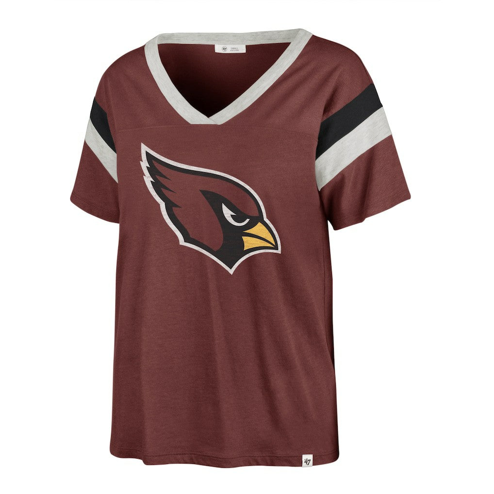 Arizona Cardinals '47 Women's Phoenix V-Neck T-Shirt Cardinal | 47 brand