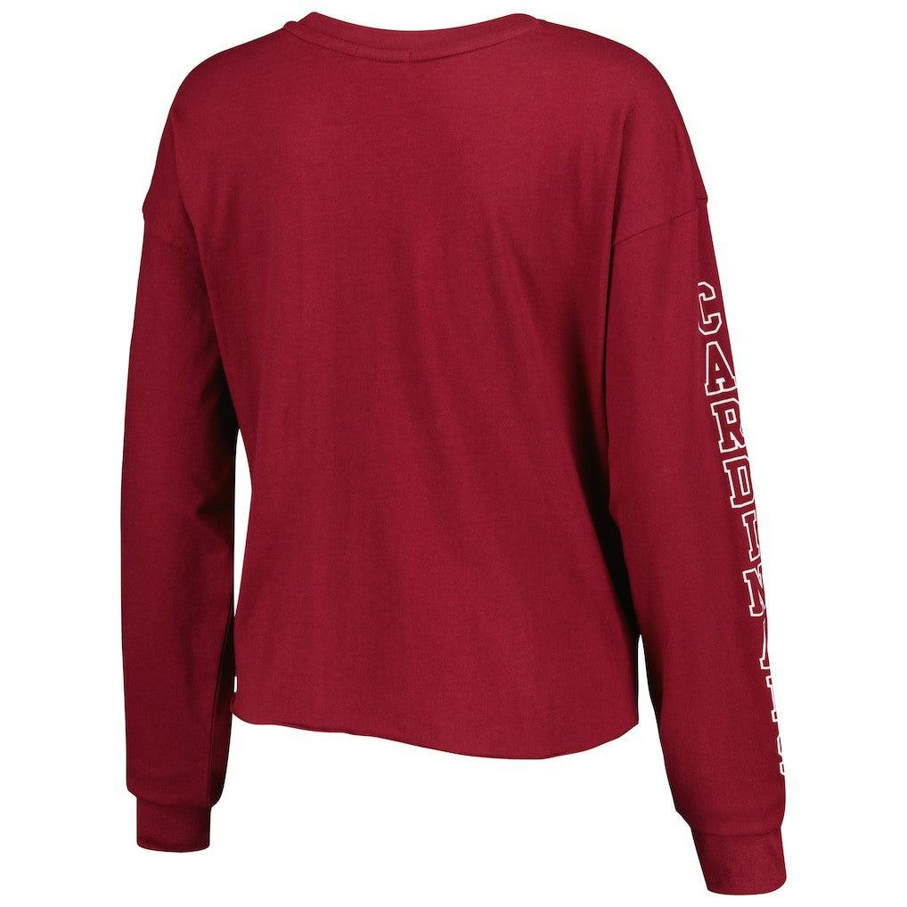 Arizona Cardinals '47 Women's Skyler Parkway Cropped Long Sleeve T-Shirt Cardinal | 47 brand