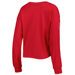 Tampa Bay Buccaneers '47 Women's Skyler Parkway Cropped Long Sleeve T-Shirt Red | 47 brand