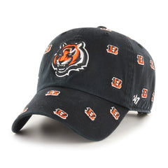 Cincinnati Bengals '47 Women's Confetti Clean Up Adjustable Hat Black | 47 brand