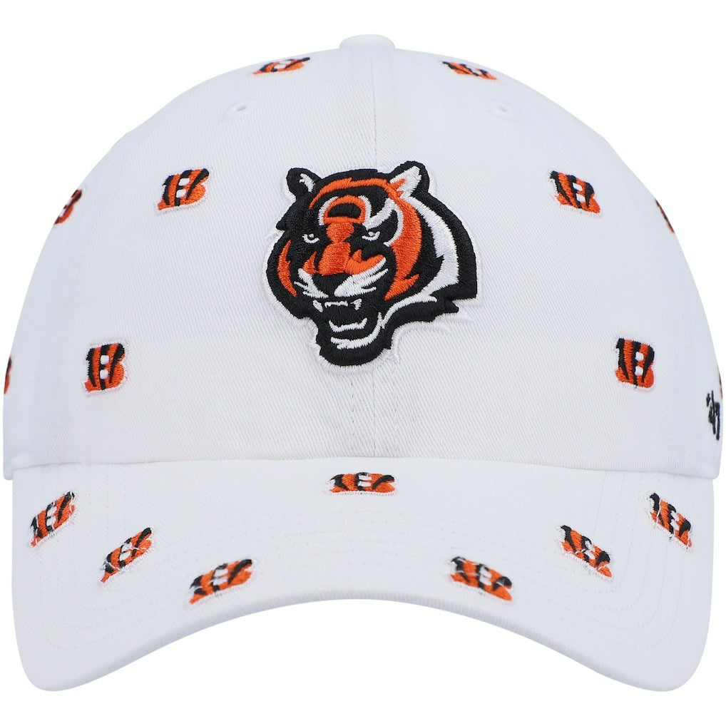 Cincinnati Bengals '47 Women's Confetti Clean Up Adjustable Hat White | 47 brand