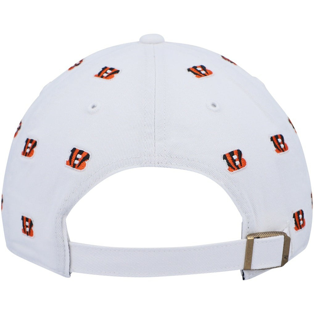 Cincinnati Bengals '47 Women's Confetti Clean Up Adjustable Hat White | 47 brand