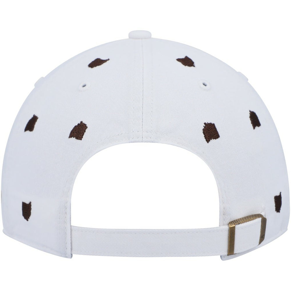 Cleveland Browns '47 Women's Confetti Clean Up Logo Adjustable Hat White | 47 brand