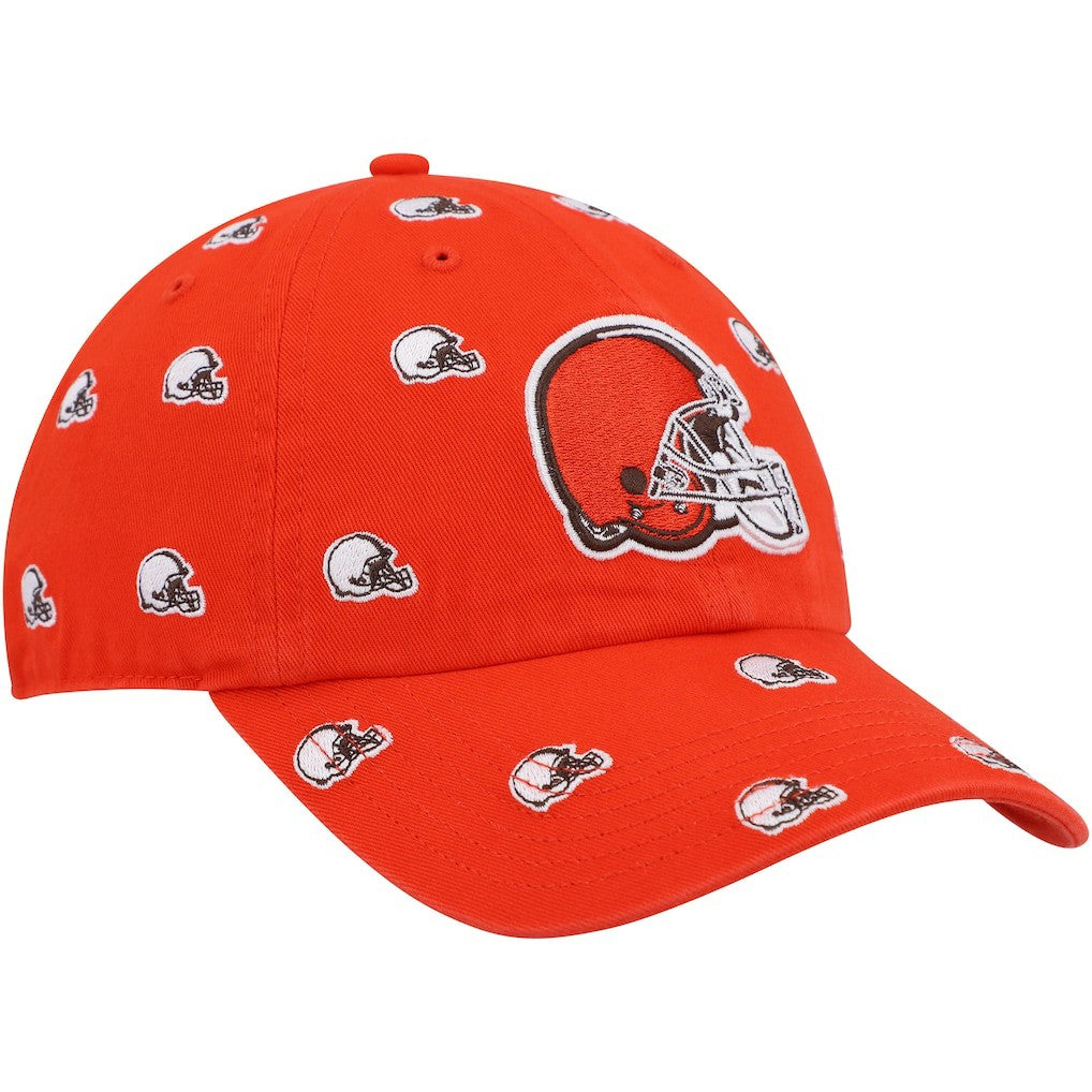 Cleveland Browns '47 Women's Confetti Clean Up Logo Adjustable Hat Orange | 47 brand