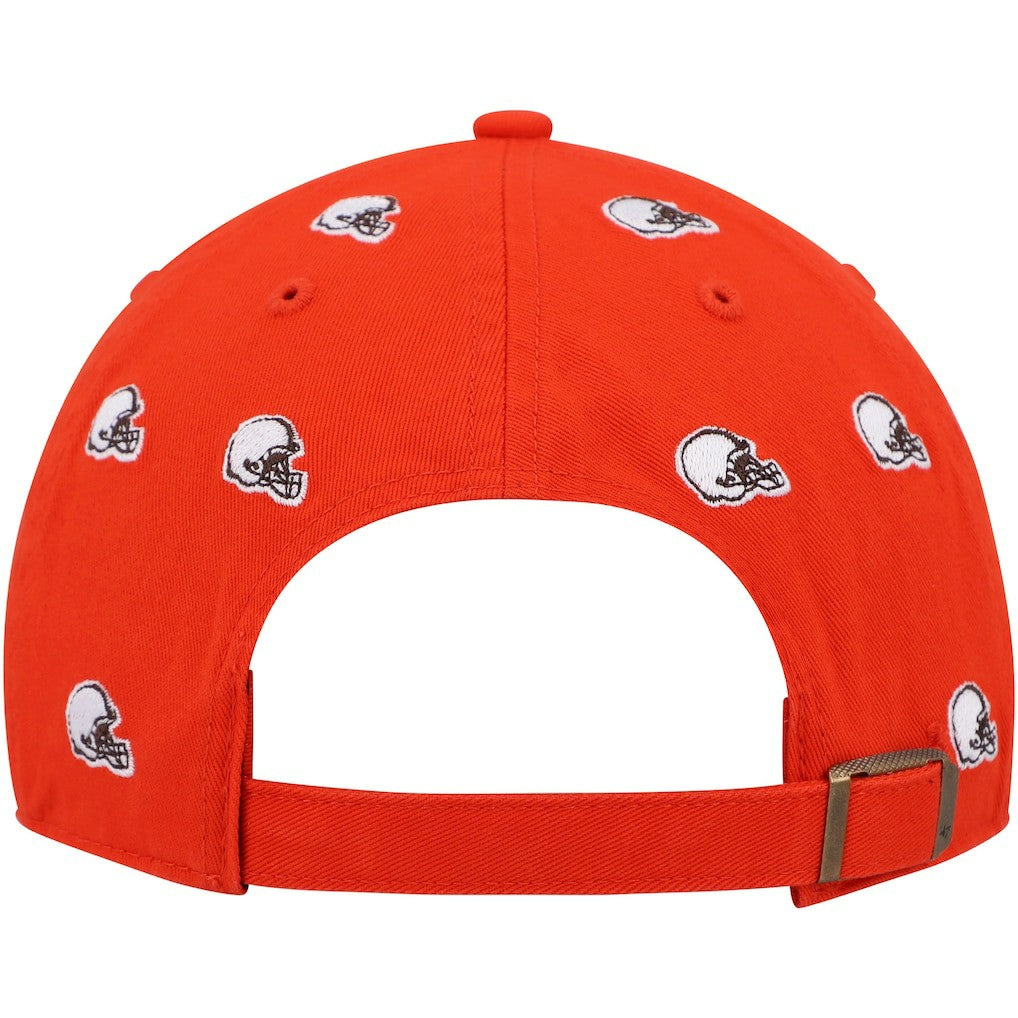 Cleveland Browns '47 Women's Confetti Clean Up Logo Adjustable Hat Orange | 47 brand