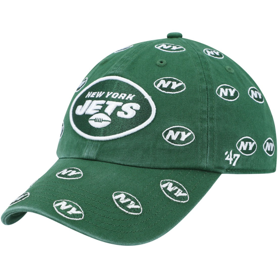 New York Jets '47 Women's Confetti Clean Up Adjustable Hat Green | 47 brand