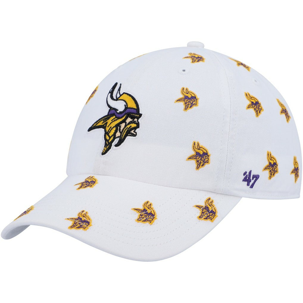 Minnesota Vikings '47 Women's Confetti Clean Up Adjustable Hat White | 47 brand