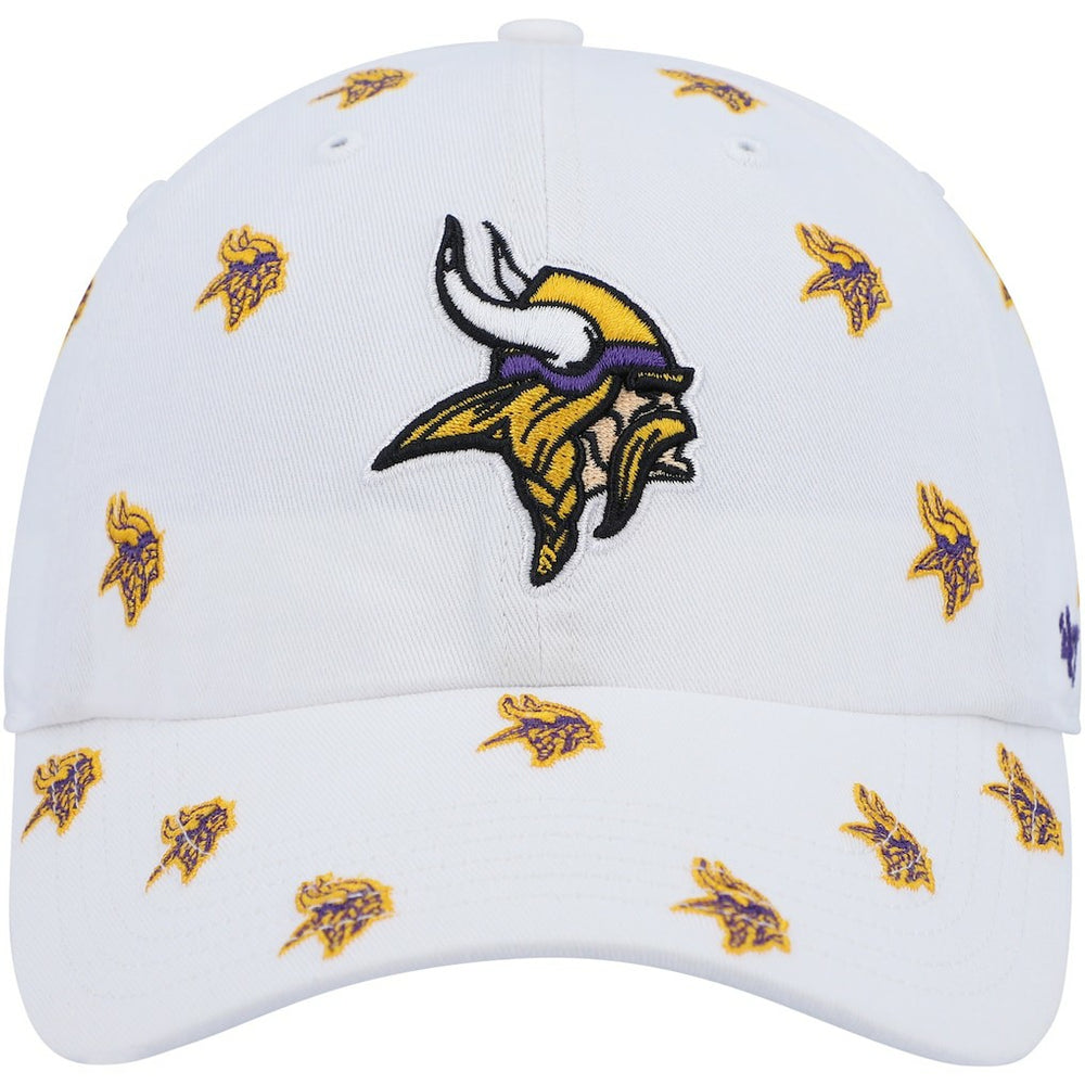Minnesota Vikings '47 Women's Confetti Clean Up Adjustable Hat White | 47 brand