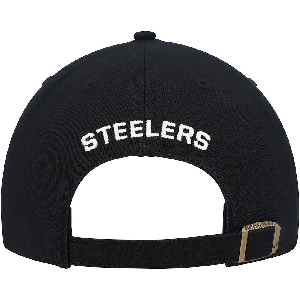 Pittsburgh Steelers '47 Women's Finley Clean Up Adjustable Hat Black | 47 brand