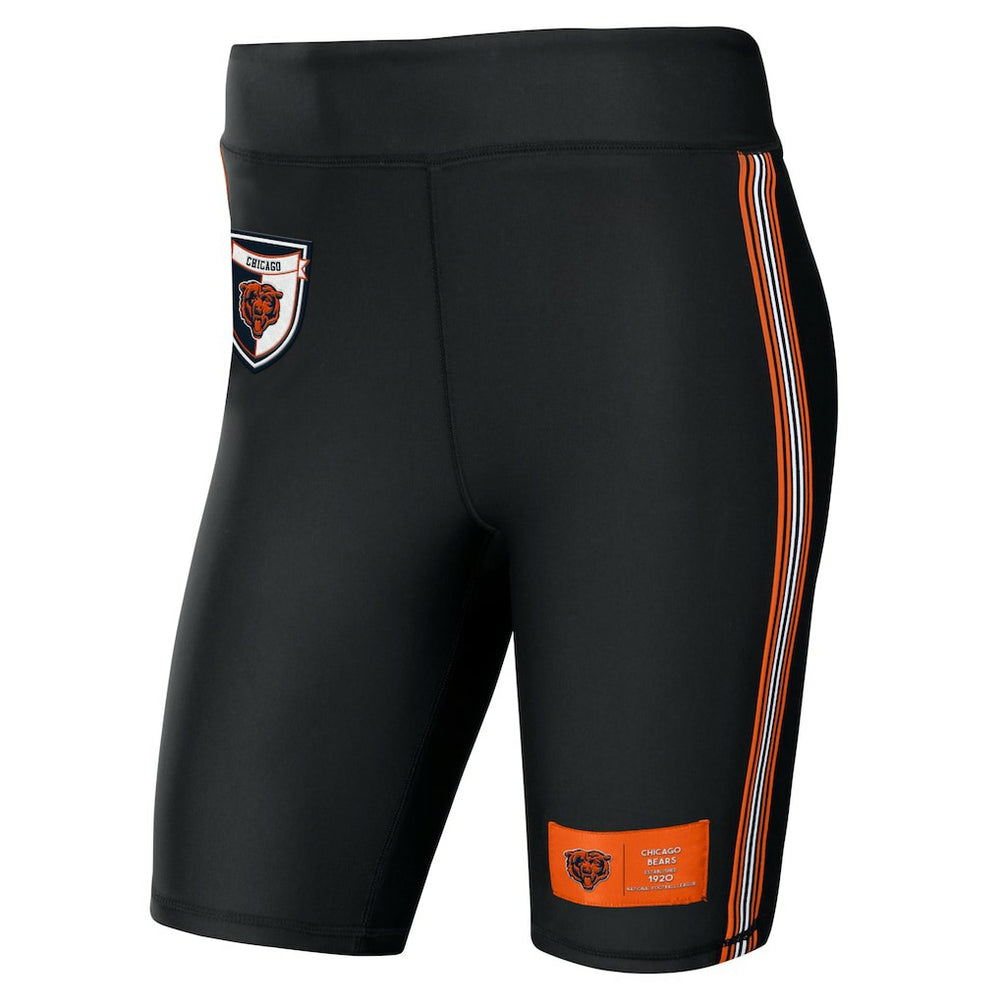 Chicago Bears WEAR by Erin Andrews Women's Biker Shorts Black | NFL