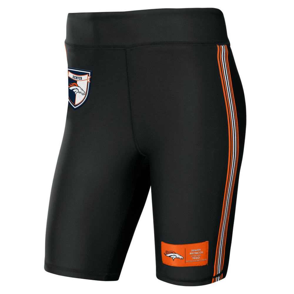 Denver Broncos WEAR by Erin Andrews Women's Biker Shorts Black | NFL