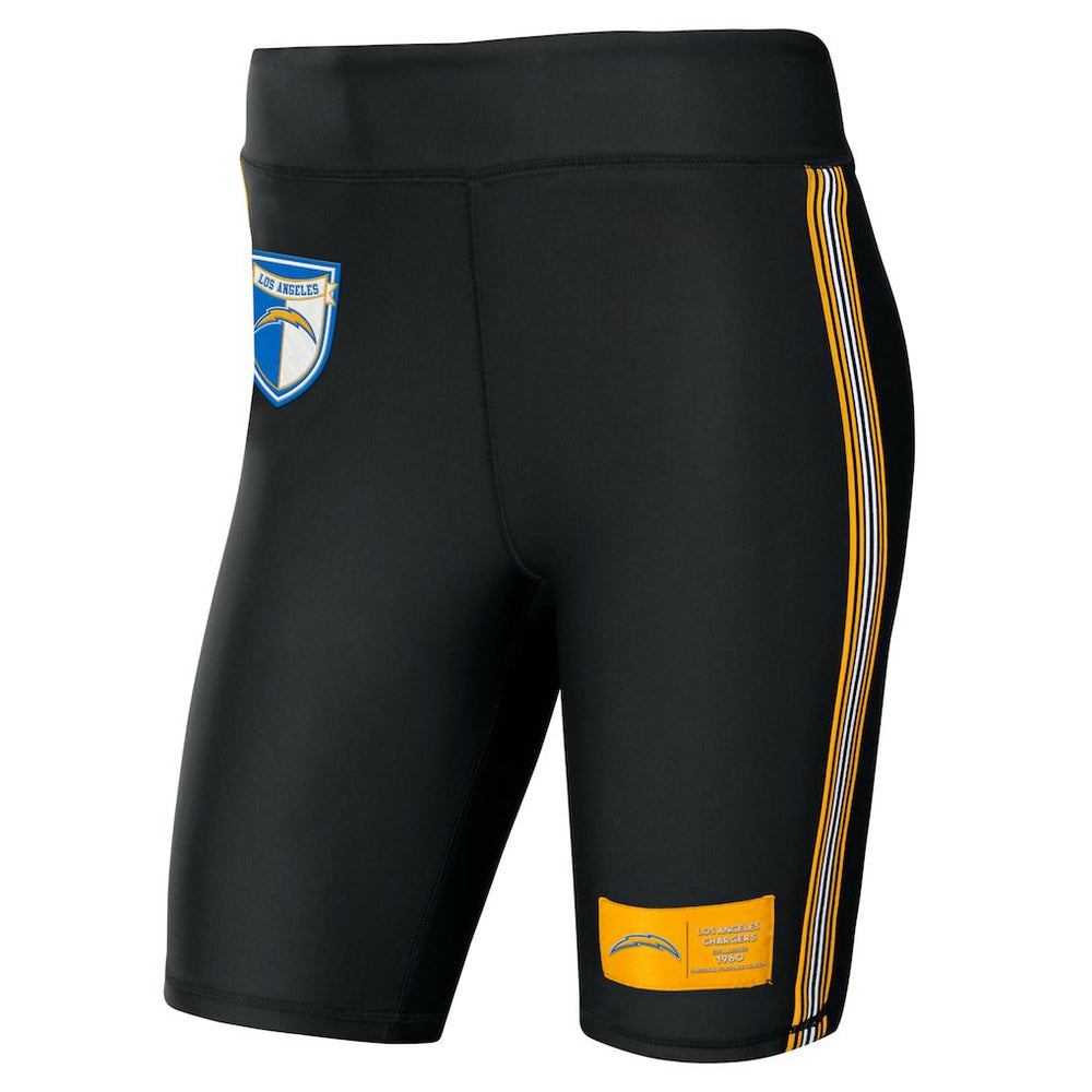 Los Angeles Chargers WEAR by Erin Andrews Women's Biker Shorts Black | NFL