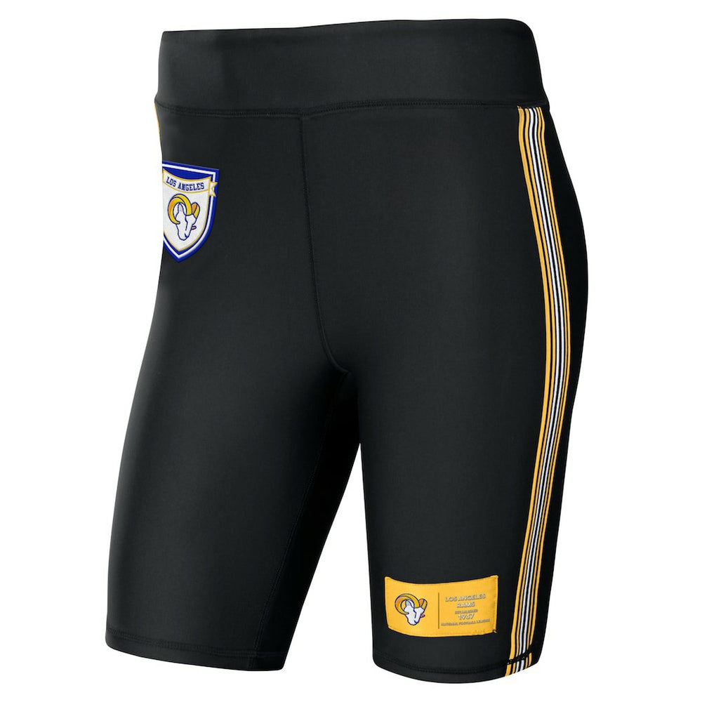 Los Angeles Rams WEAR by Erin Andrews Women's Biker Shorts Black | NFL