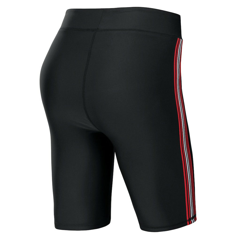 New England Patriots WEAR by Erin Andrews Women's Biker Shorts Black | NFL