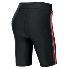 New England Patriots WEAR by Erin Andrews Women's Biker Shorts Black | NFL