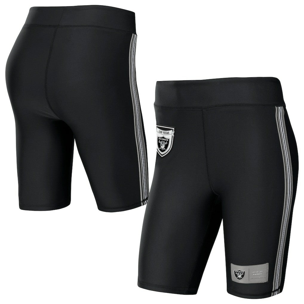 Las Vegas Raiders WEAR by Erin Andrews Women's Biker Shorts Black | NFL