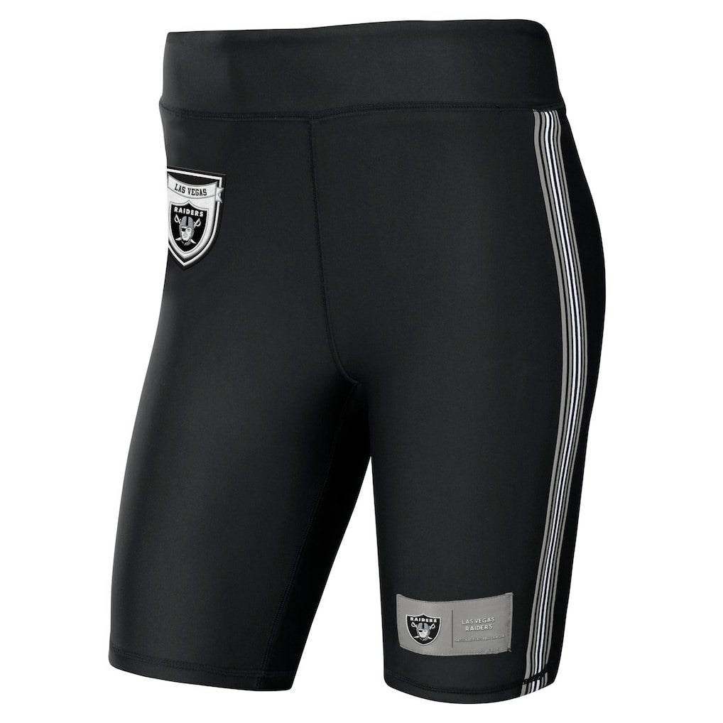 Las Vegas Raiders WEAR by Erin Andrews Women's Biker Shorts Black | NFL
