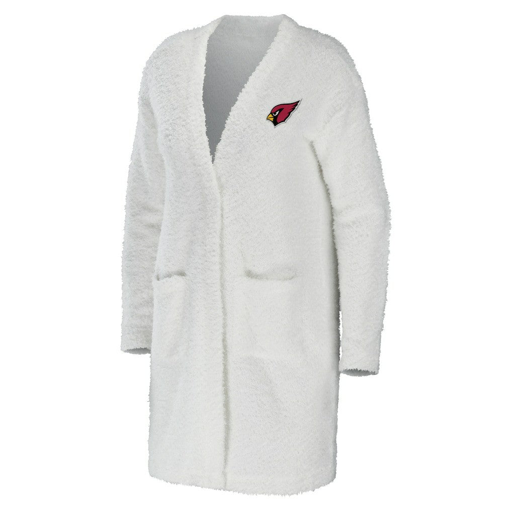 Arizona Cardinals WEAR by Erin Andrews Women's Cozy Lounge Cardigan Sweater Cream | NFL