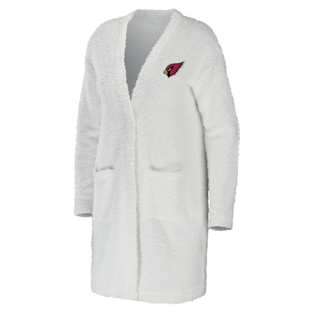 Arizona Cardinals WEAR by Erin Andrews Women's Cozy Lounge Cardigan Sweater Cream | NFL