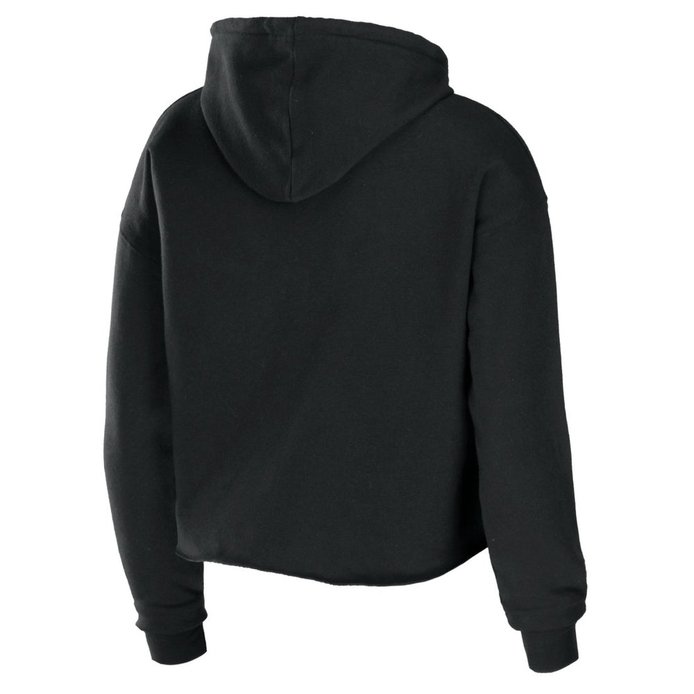 Tennessee Titans WEAR by Erin Andrews Women's Cropped Sponge Fleece Pullover Hoodie Black | NFL
