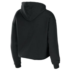 Tennessee Titans WEAR by Erin Andrews Women's Cropped Sponge Fleece Pullover Hoodie Black | NFL